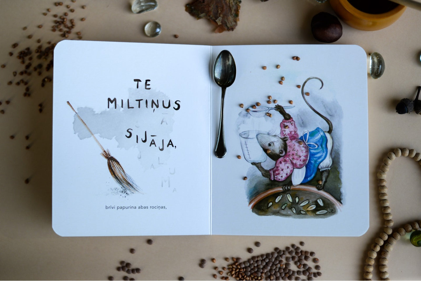 Te pelīte miltiņus mala