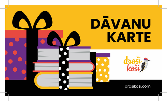 Droši koši dāvanu karte fiziskā formātā